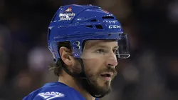 J.T. Miller #8 of the New York Rangers at Madison Square Garden
