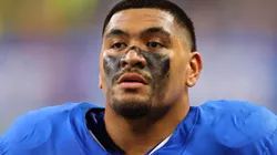 Penei Sewell #58 of the Detroit Lions.