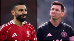 Mohamed Salah of Liverpool and Lionel Messi of Inter Miami.