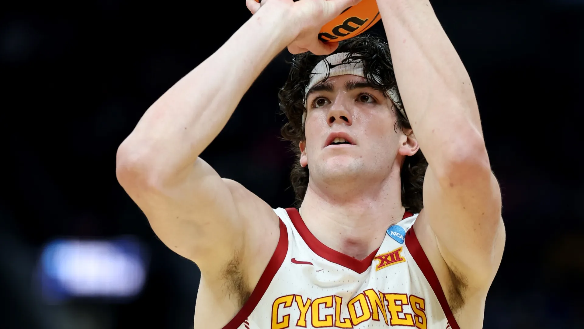 Blake Buchanan #23 of the Iowa State Cyclones during 2026 March Madness (Source: Jamie Squire/Getty Images)