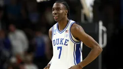 Dame Sarr #7 of the Duke Blue Devils at the 2026 March Madness.