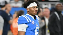 Trinidad Chambliss #6 of the Ole Miss Rebels.