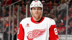 Patrick Kane #88 of the Red Wings in action during the game.