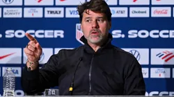 U.S. Men's National Team head coach Mauricio Pochettino talks with the media.