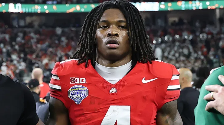 Jeremiah Smith #4 of the Ohio State Buckeyes.