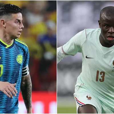 Colombia and France's confirmed lineups