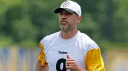 Quarterback Aaron Rodgers #8.