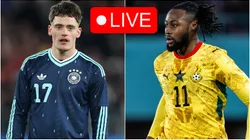 Florian Wirtz of Germany and Antoine Semenyo of Ghana.