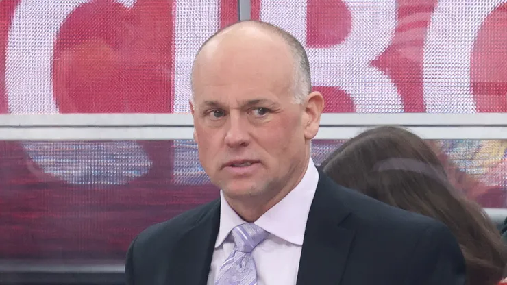 Jeff Blashill at the United Center in Chicago, Illinois.