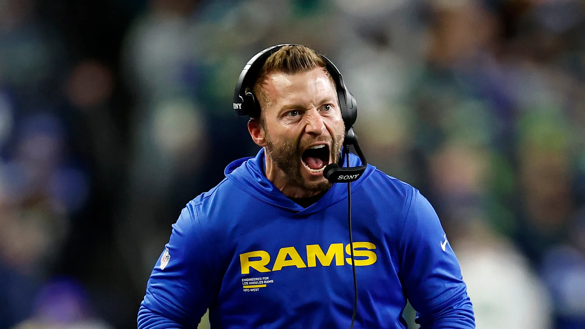 Head coach Sean McVay of the Los Angeles Rams.