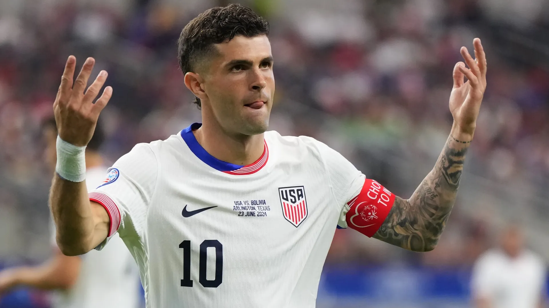 Christian Pulisic of United States reacts during the CONMEBOL Copa America. Sam Hodde/Getty Images