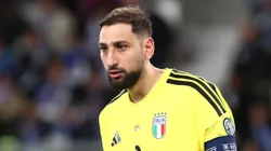 Gianluigi Donnarumma during a game with Italy.