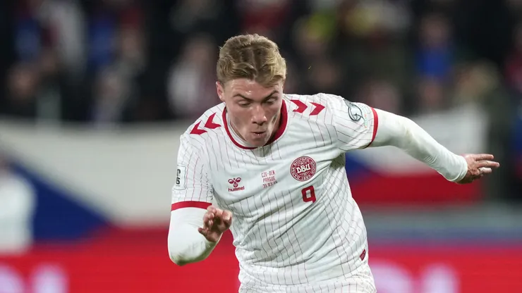 Rasmus Hojlund of Denmark.