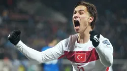 Kenan Yildiz of Turkiye celebrates.