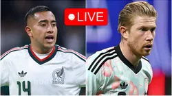 Erick Sanchez of Mexico and Kevin De Bruyne of Belgium.