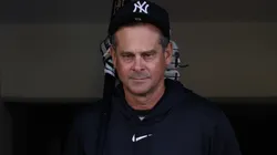 Manager Aaron Boone of the New York Yankees looks on before the game.