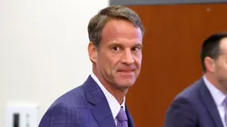 Lane Kiffin at Tiger Stadium in Baton Rouge, Louisiana.