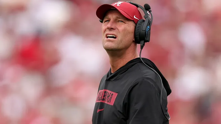 Head coach Kalen Deboer of the Alabama Crimson Tide.
