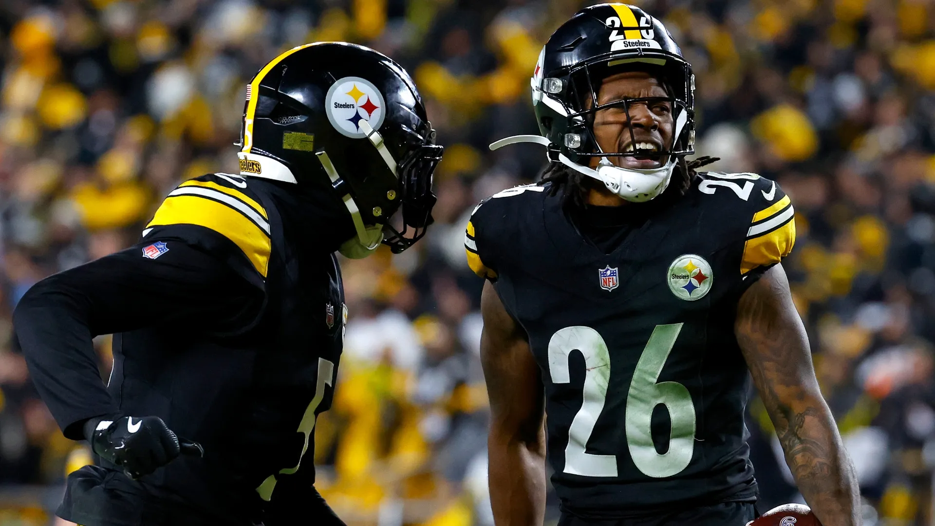 Jalen Ramsey and Brandin Echols of the Pittsburgh Steelers in 2026 (Source: Justin K. Aller/Getty Images)