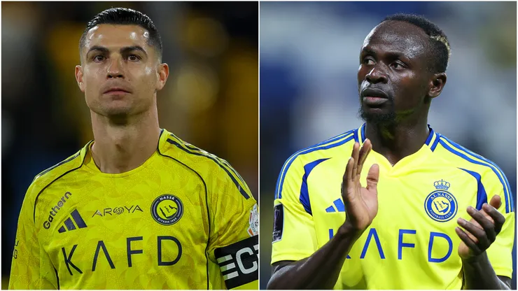 Cristiano Ronaldo and Sadio Mane of Al Nassr.