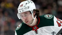 Quinn Hughes #43 of the Minnesota Wild at T-Mobile Arena