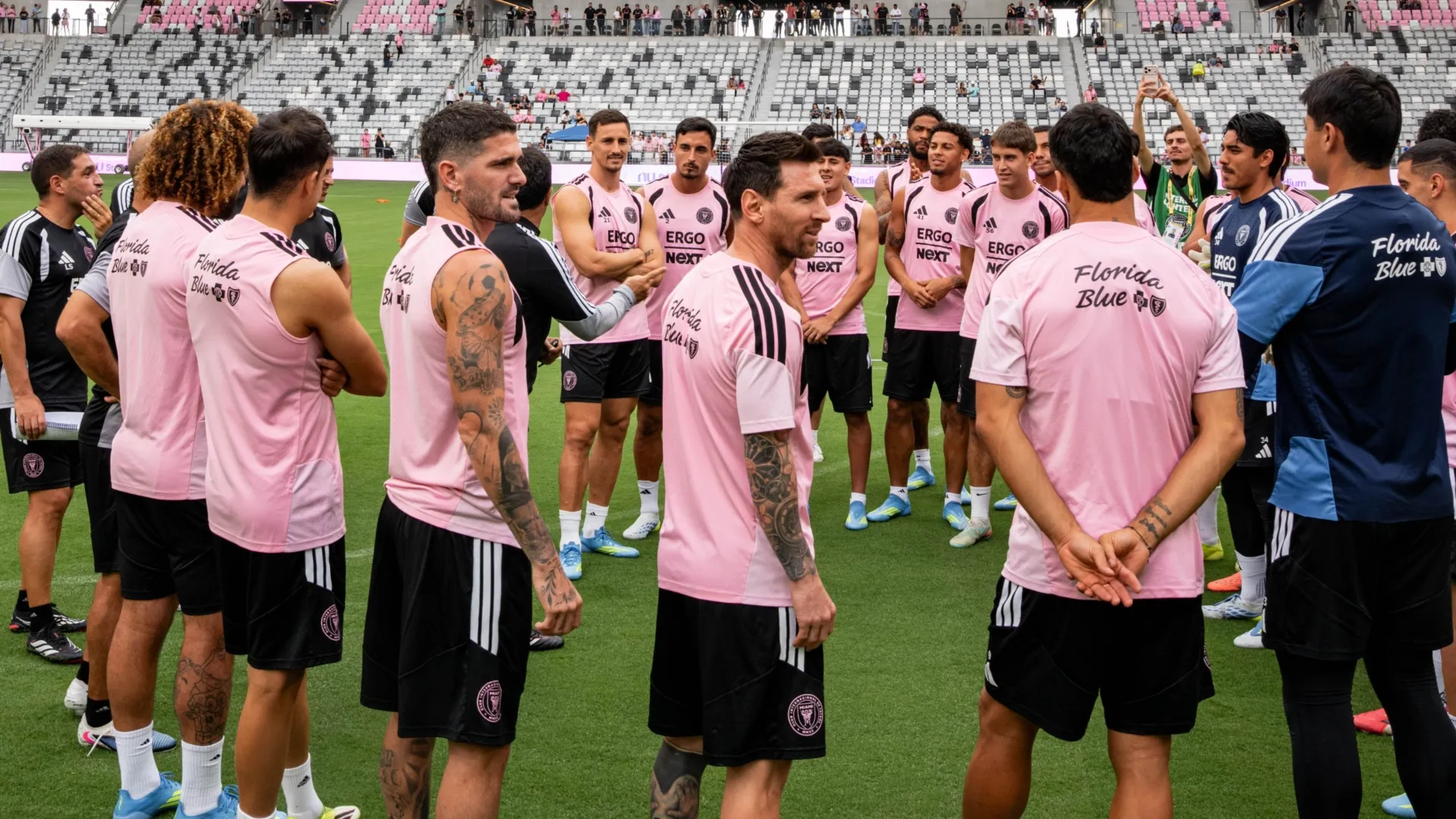 Inter Miami players at Nu Stadium in 2026 (Source: @InterMiamiCF)