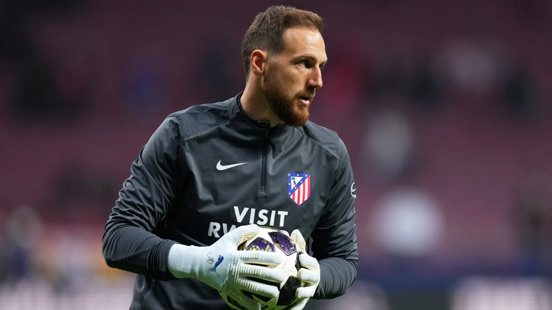 Jan Oblak during the UEFA Champions League 2025/26 Round of 16 First Leg match (Source: Angel Martinez/Getty Images)