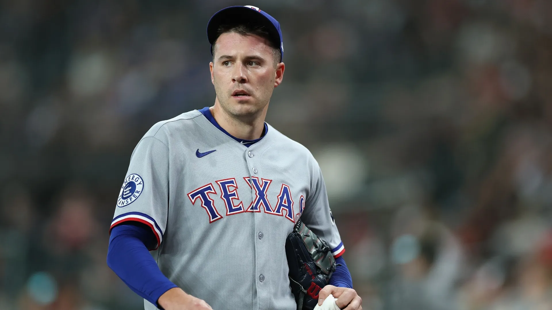 Starting pitcher Patrick Corbin #46 of the Rangers walks to the dugout. Christian Petersen/Getty Images