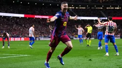 Robert Lewandowski celebrates a goal for Barcelona.