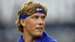 Jaxson Dart quarterback of the New York Giants