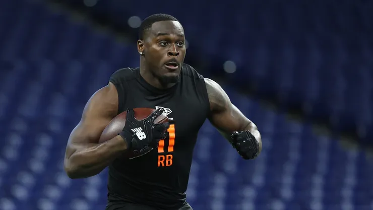 Jeremiyah Love at the 2026 NFL Combine