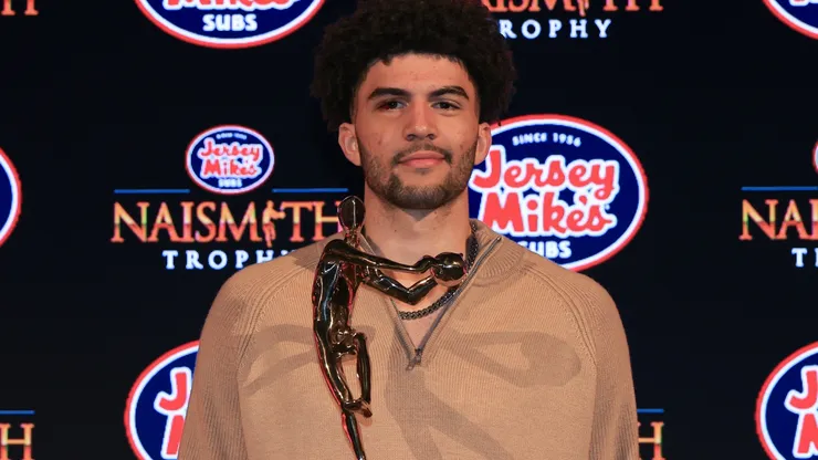 Cameron Boozer #12 of the Duke Blue Devils.