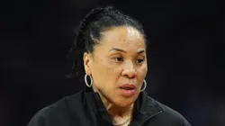 Dawn Staley of the South Carolina Gamecocks at Mortgage Matchup Center