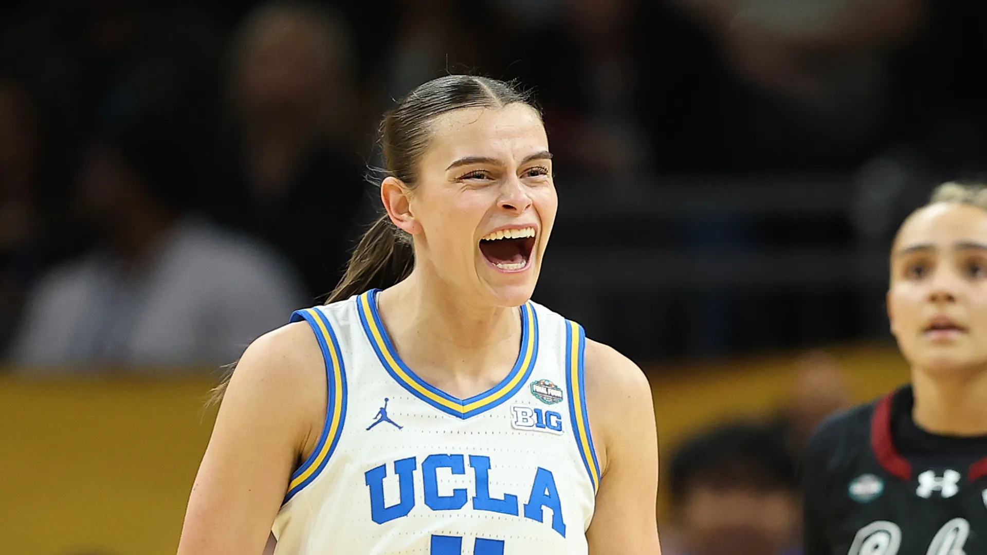 Gabriela Jacques of UCLA celebrates