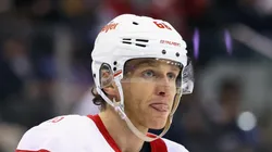 Patrick Kane #88 of the Detroit Red Wings at Madison Square Garden