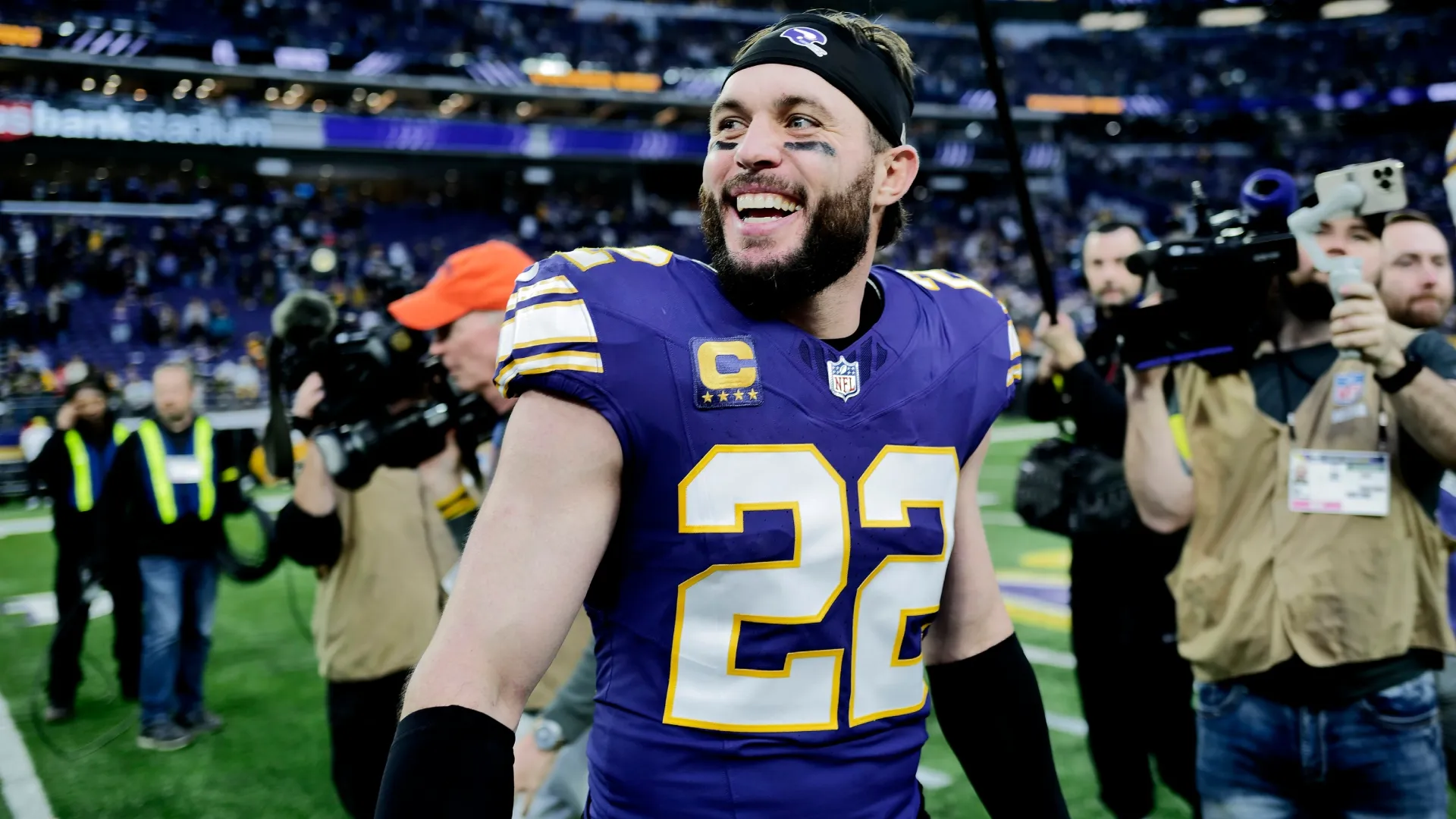 Harrison Smith #22 of the Minnesota Vikings (Source: Stephen Maturen/Getty Images)