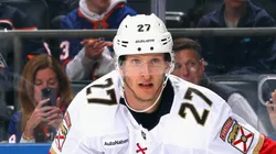 Eetu Luostarinen #27 of the Florida Panthers at UBS Arena