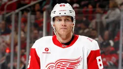 Patrick Kane at Prudential Center in Newark, New Jersey.