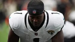 Travis Etienne Jr. #1, formerly of the Jacksonville Jaguars