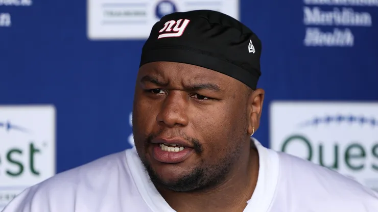 Dexter Lawrence II #97 of the New York Giants has requested a trade.