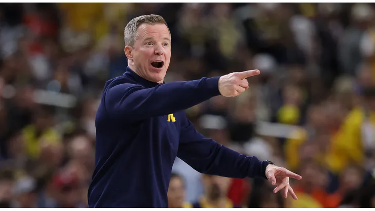 Head coach Dusty May of the Michigan Wolverines