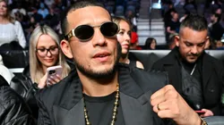 David Benavidez attends Mario Barrios vs. Ryan Garcia.