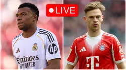 Kylian Mbappe of Real Madrid and Joshua Kimmich of Bayern Munich.