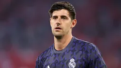 Thibaut Courtois during the UEFA Champions League semi-final first leg match in 2024.