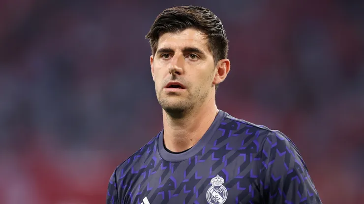 Thibaut Courtois during the UEFA Champions League semi-final first leg match in 2024.