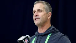 Head coach John Harbaugh of the New York Giants.