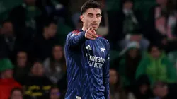 Kai Havertz of Arsenal celebrates scoring his team's first goal.