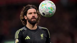Alisson Becker during the Premier League match against Tottenham Hotspur.