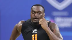 Jeremiyah Love of the Notre Dame Fighting Irish