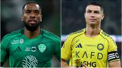 Ivan Toney of Al Ahli and Cristiano Ronaldo of Al Nassr.